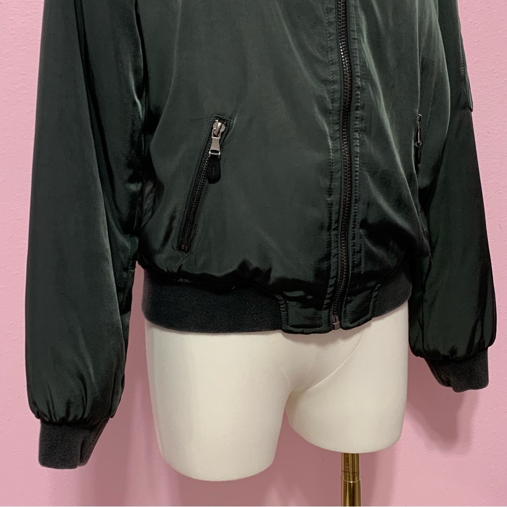 Kendall & Kylie Charcoal Bomber Puffer Jacket - Picture 8 of 10